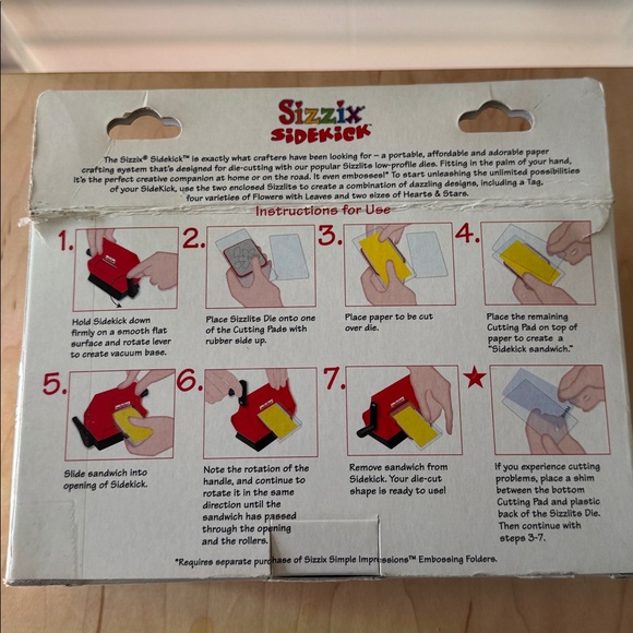 NIB Sizzix Sidekick Starter Kit - Picture 3 of 5